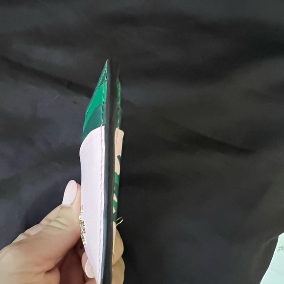 Kate Spade Slim Card Case Holder Pink Multi Pineapple K7190 - Picture 6 of 7